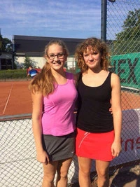 Finalistinnen U18 Doppel: Katharina und Lina